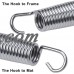 8.5" Trampoline Spring Replacement Heavy-Duty Galvanized 20Pcs   